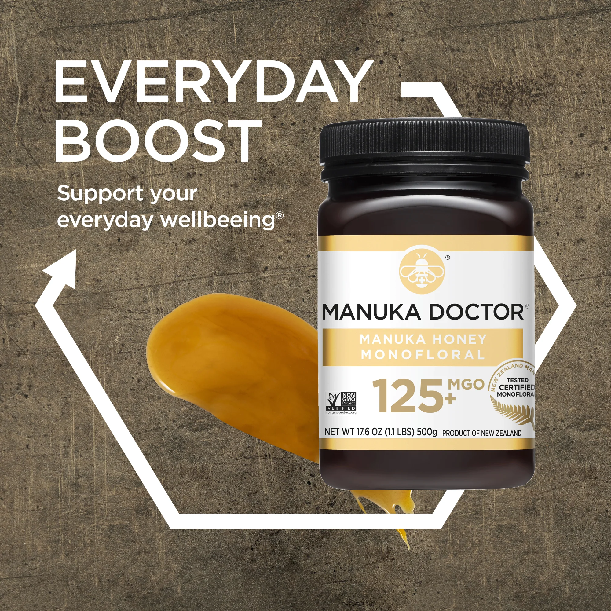 125 MGO Manuka Honey 1.1lb - Image 3