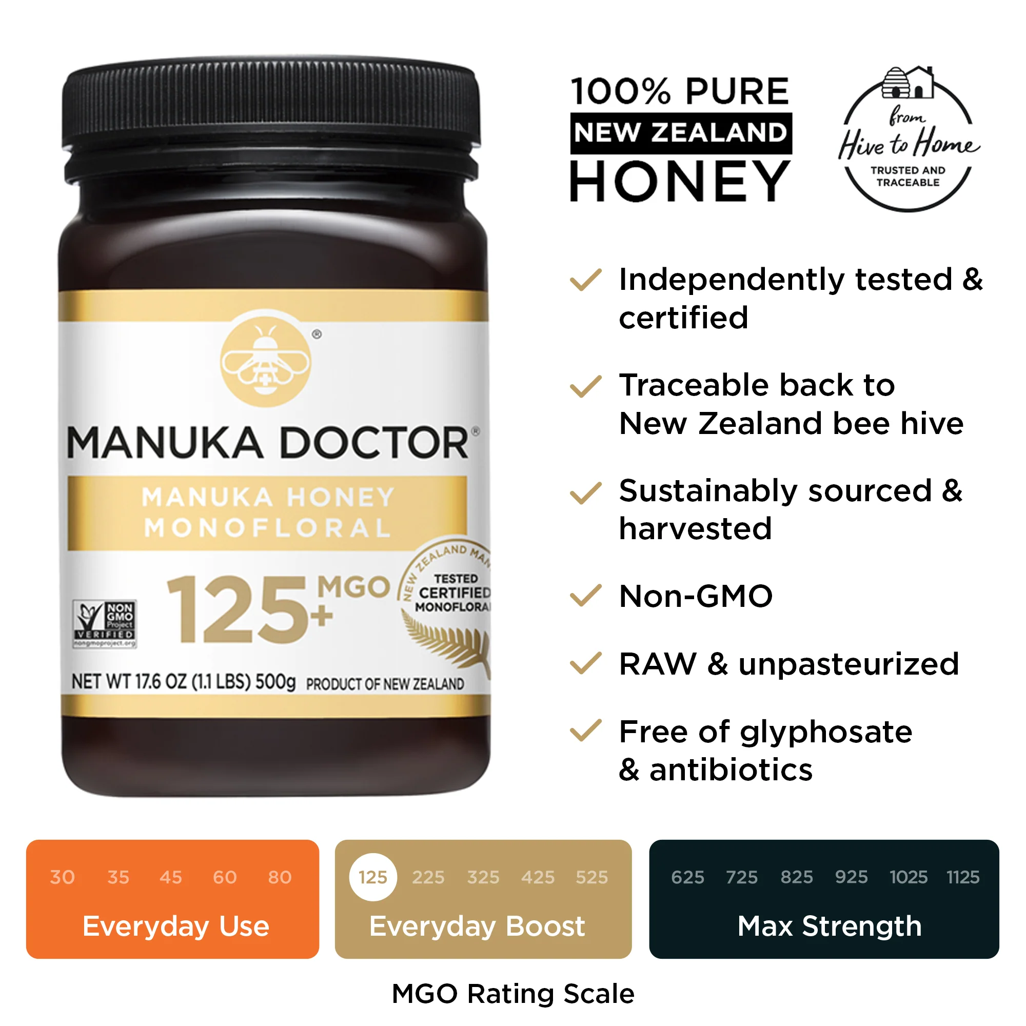 125 MGO Manuka Honey 1.1lb - Image 7