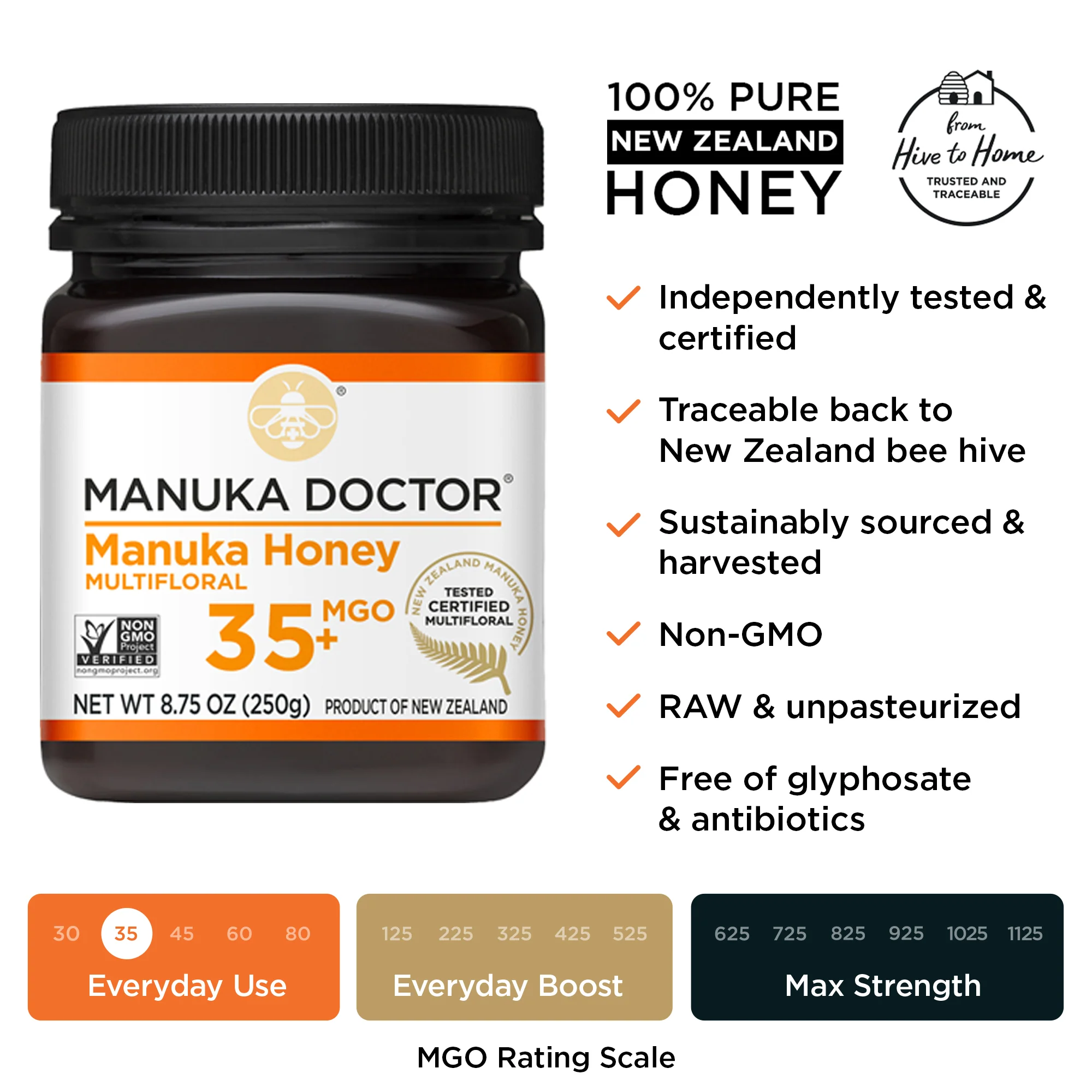 35 MGO Manuka Honey 8.75oz - Image 7