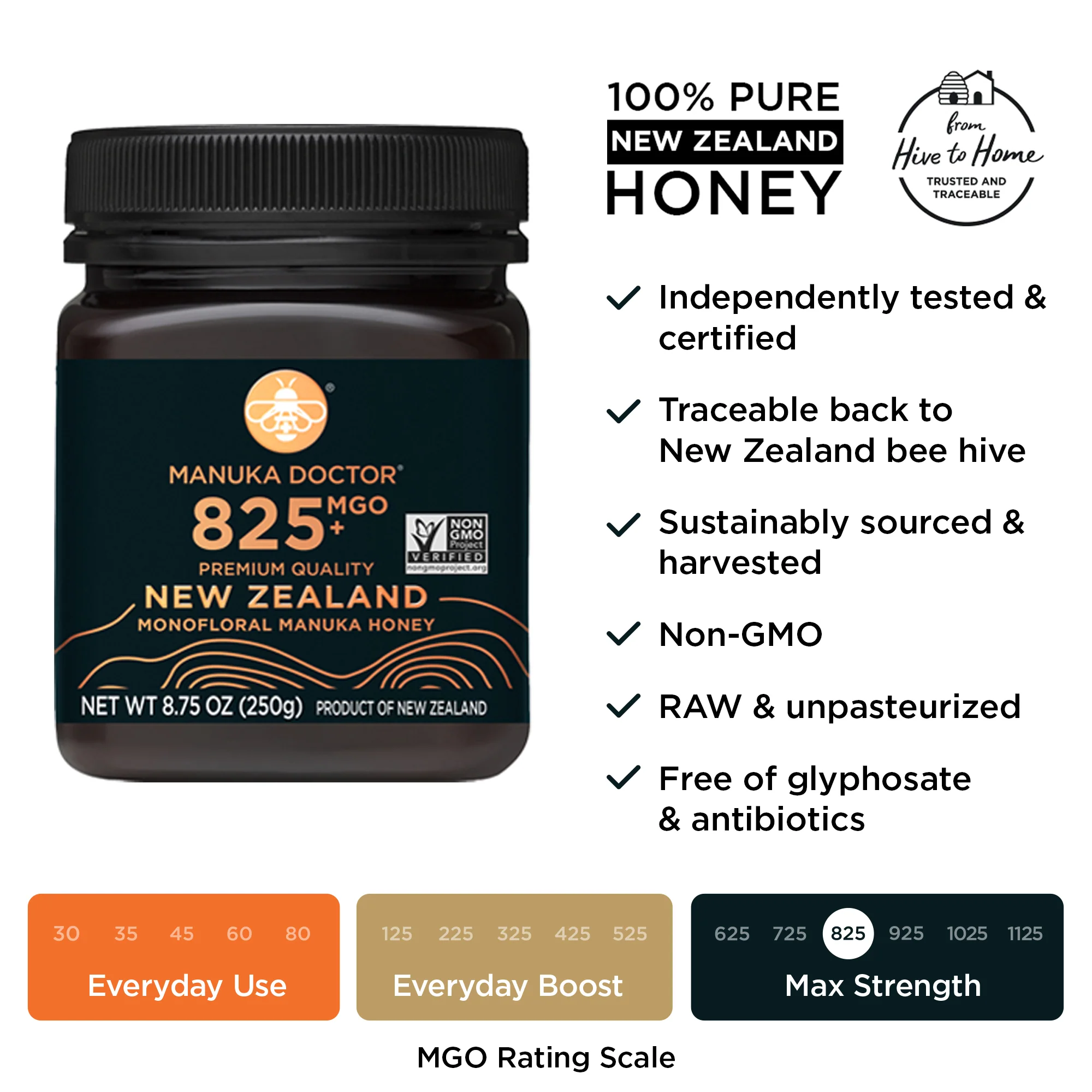 825 MGO Manuka Honey 8.75 oz - Image 8