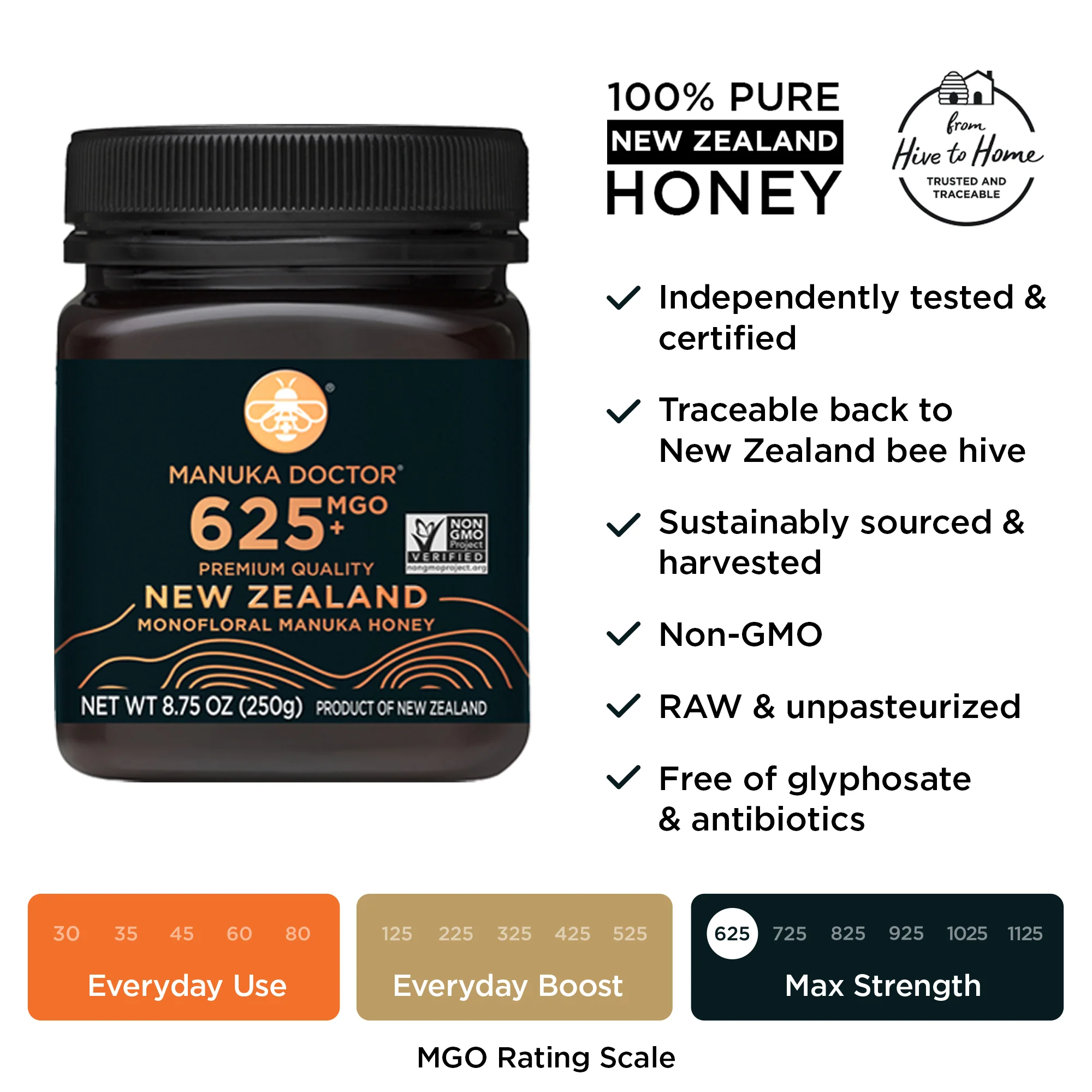 625 MGO Manuka Honey 8.75 oz - Image 7