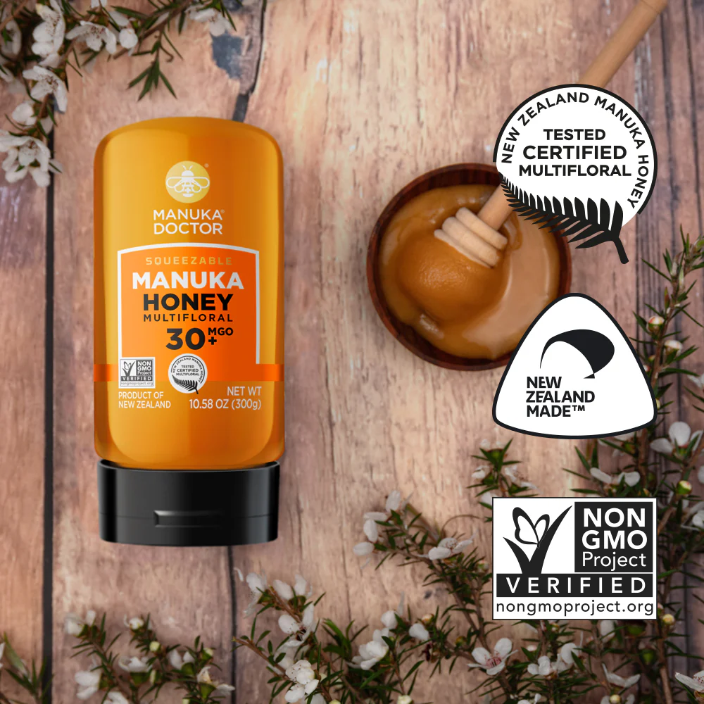 MGO 30 Manuka Honey Squeezy (10.58oz) - Image 8